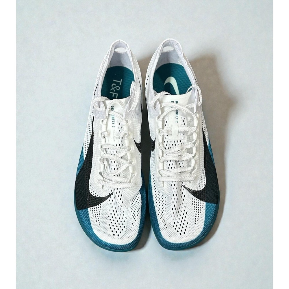 Nike ZoomX Dragonfly‎ 2 Elite Track Spikes Men's 7.5 White Bright Spruce New